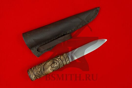 Нож бытовой средневековый "Яга", с ножнами