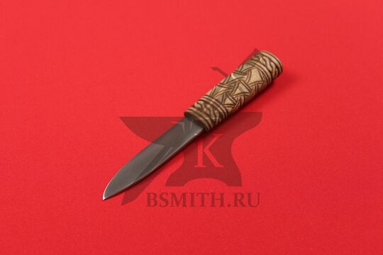 Нож бытовой средневековый "Новгородский", фото со стороны клинка