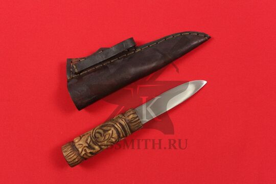 Нож бытовой средневековый "Тур", с ножнами