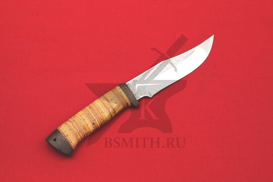 Нож "Клычок-1", рукоять наборная береста