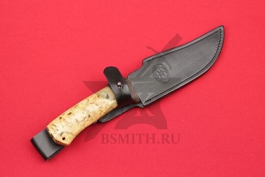 Нож "Клычок-1", рукоять карельская береза, в ножнах