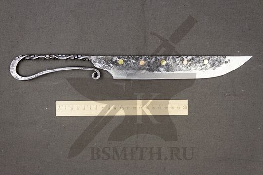 Нож новгородский большой с заклепками, размеры