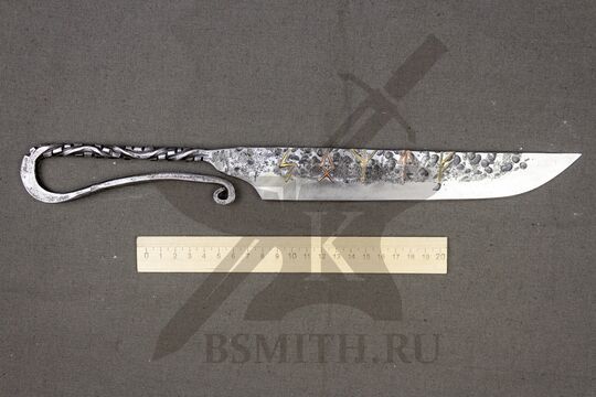 Нож новгородский большой с рунами, размеры