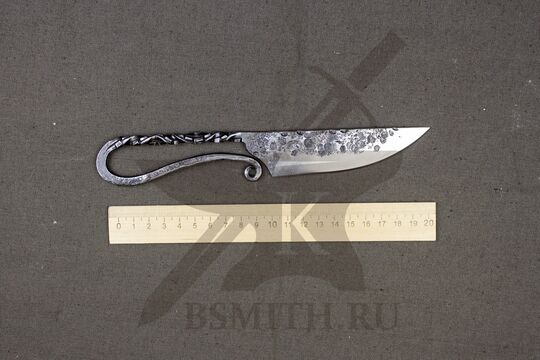 Нож новгородский малый рифленый, 65Г, размеры