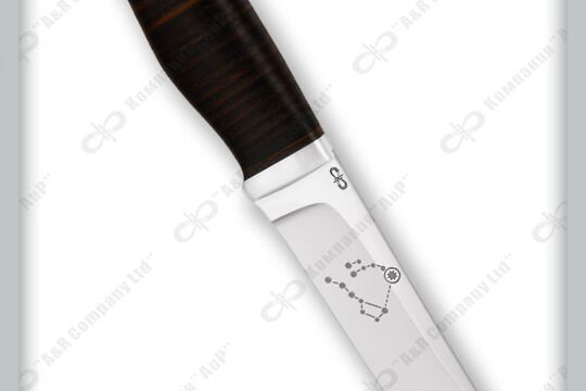 Нож Полярный-1, рукоять наборная кожа
