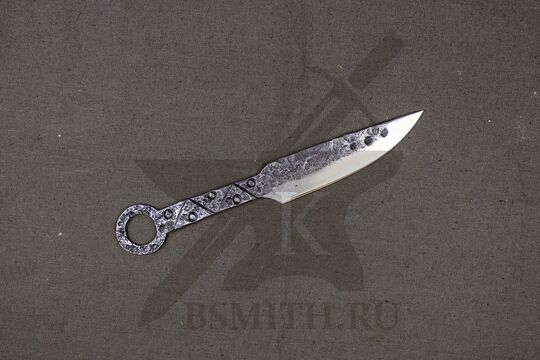 Нож малый с орнаментом, 65Г