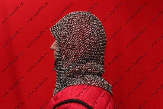Койф кольчужный, круглое ожерелье, 1.6х8 мм, фото 2