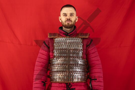 Ламеллярный панцирь из Бирки, Швеция, 10 век, вид спереди