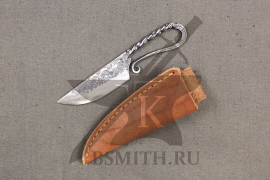 Нож шейный, 65Г, с ножнами