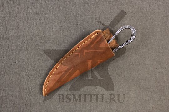 Нож шейный, 65Г, в ножнах