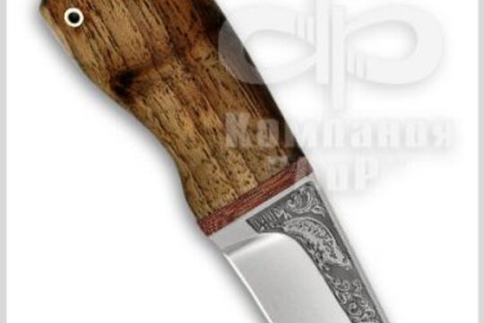Нож Нерпа, рукоять орех, фото