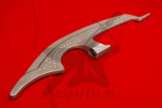 Бердыш, реактопласт серебристый, вид со стороны обуха, фото 2