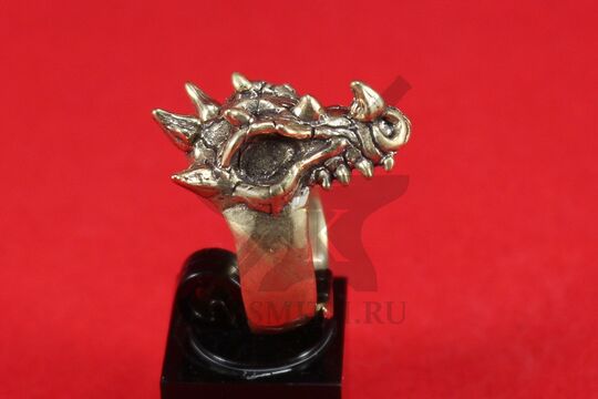 Кольцо "Череп дракона", фото 3