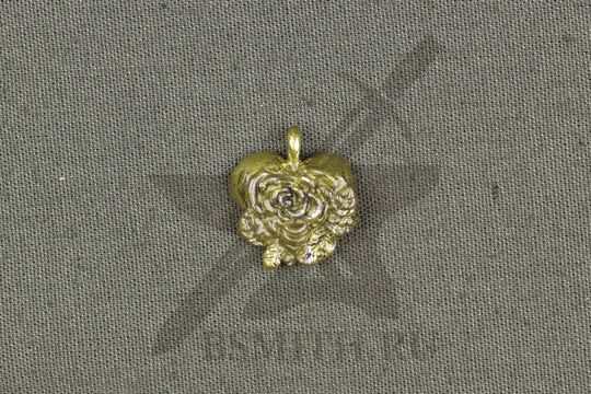 Подвеска "Сердце с розой"