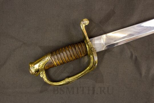 Сабля офицерская пехотная образца 1826 года, эфес крупно