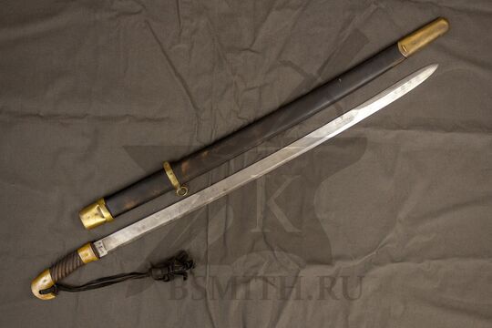 Шашка казачья рядовая образца 1881 года, состаренная, с ножнами