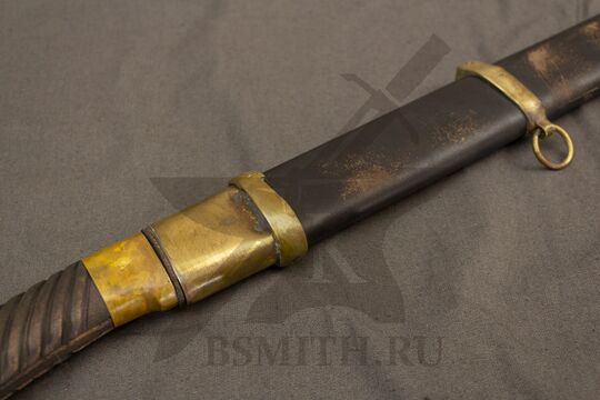 Шашка казачья рядовая образца 1881 года, состаренная, в ножнах, фото 2
