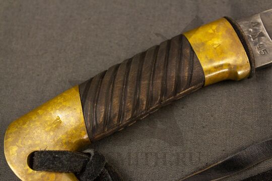 Шашка казачья рядовая образца 1881 года, состаренная, клеймо клинка крупно, фото 2