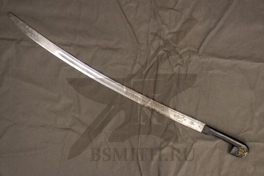 Шашка кавказская украшенная состаренная, с ножнами