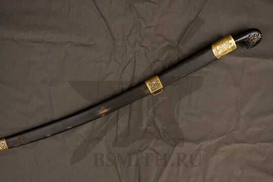 Шашка кавказская украшенная состаренная, в ножнах