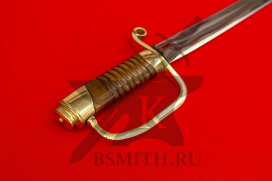 Шашка драгунская РПК, эфес крупно со стороны дужки гарды