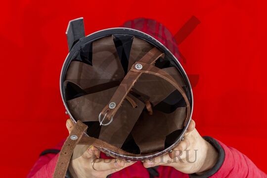 Шпангенхельм, вид изнутри