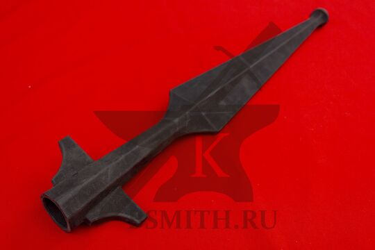 Рогатина граненая с крыльями, реактопласт, вид со стороны втулки