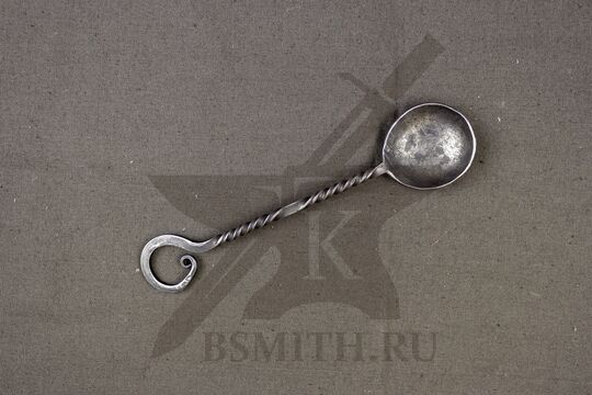 Ложка кованая простая, нержавейка (AISI304)