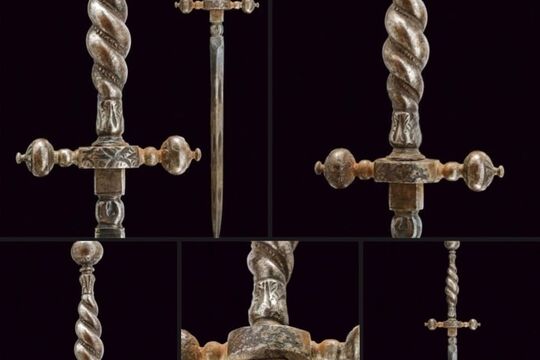 Стилет цельнометаллический, Италия, 17 век, изображение артефакта
