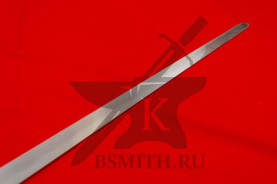 Меч полуторный спортивный, прямая гарда, клинок крупно