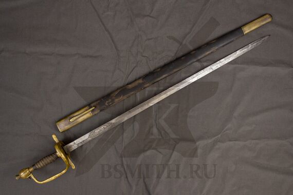 Шпага офицерская Преображенского полка, состаренная, с ножнами